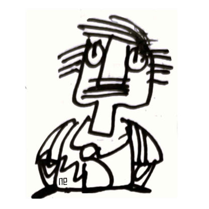 Nezih Danyal Tipler Kişiye Özel Sertifikalı Sınırlı Fine Art Karikatür Baskı NTP00127