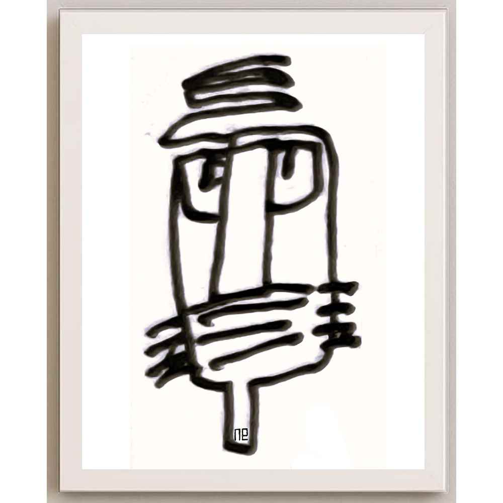 Nezih Danyal Tipler Kişiye Özel Sertifikalı Sınırlı Fine Art Karikatür Baskı NTP00131