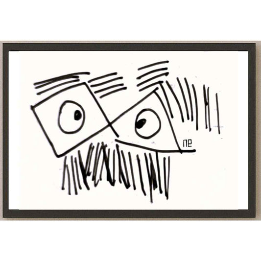 Nezih Danyal Tipler Kişiye Özel Sertifikalı Sınırlı Fine Art Karikatür Baskı NTP00133