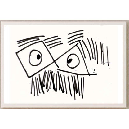 Nezih Danyal Tipler Kişiye Özel Sertifikalı Sınırlı Fine Art Karikatür Baskı NTP00133