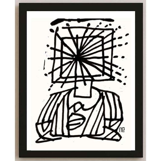 Nezih Danyal Tipler Kişiye Özel Sertifikalı Sınırlı Fine Art Karikatür Baskı NTP00134