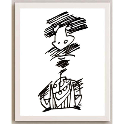 Nezih Danyal Tipler Kişiye Özel Sertifikalı Sınırlı Fine Art Karikatür Baskı NTP00137
