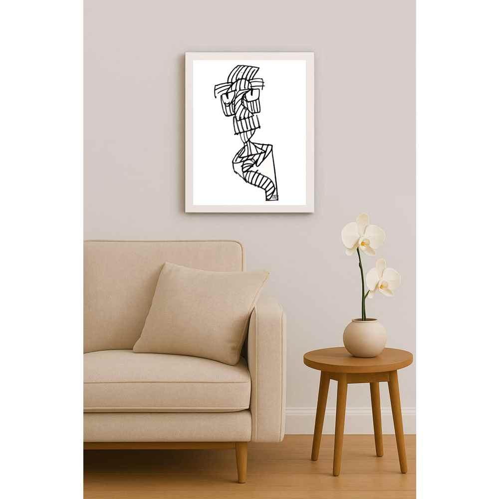Nezih Danyal Tipler Kişiye Özel Sertifikalı Sınırlı Fine Art Karikatür Baskı NTP00139