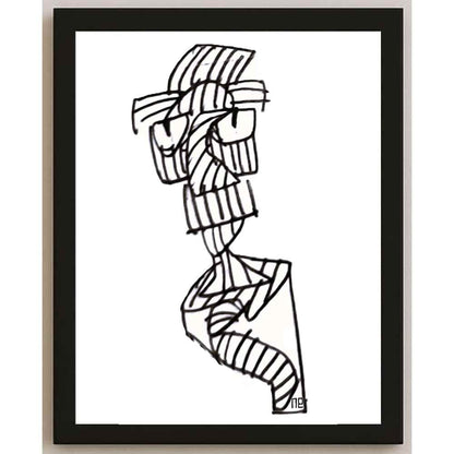 Nezih Danyal Tipler Kişiye Özel Sertifikalı Sınırlı Fine Art Karikatür Baskı NTP00139