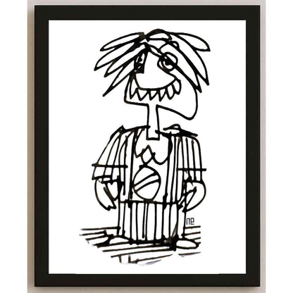Nezih Danyal Tipler Kişiye Özel Sertifikalı Sınırlı Fine Art Karikatür Baskı NTP00140
