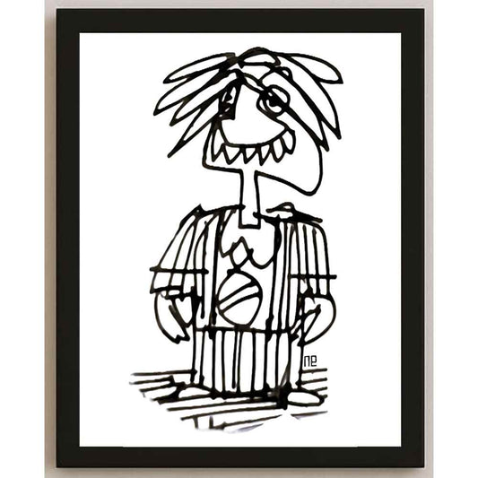 Nezih Danyal Tipler Kişiye Özel Sertifikalı Sınırlı Fine Art Karikatür Baskı NTP00140