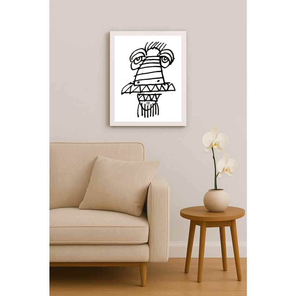Nezih Danyal Tipler Kişiye Özel Sertifikalı Sınırlı Fine Art Karikatür Baskı NTP00141