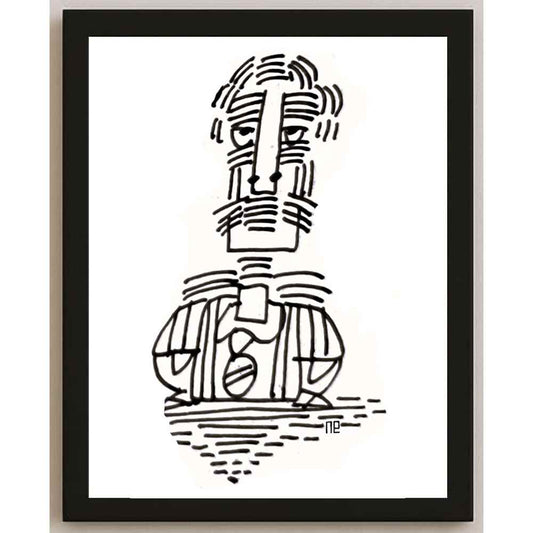 Nezih Danyal Tipler Kişiye Özel Sertifikalı Sınırlı Fine Art Karikatür Baskı NTP00142