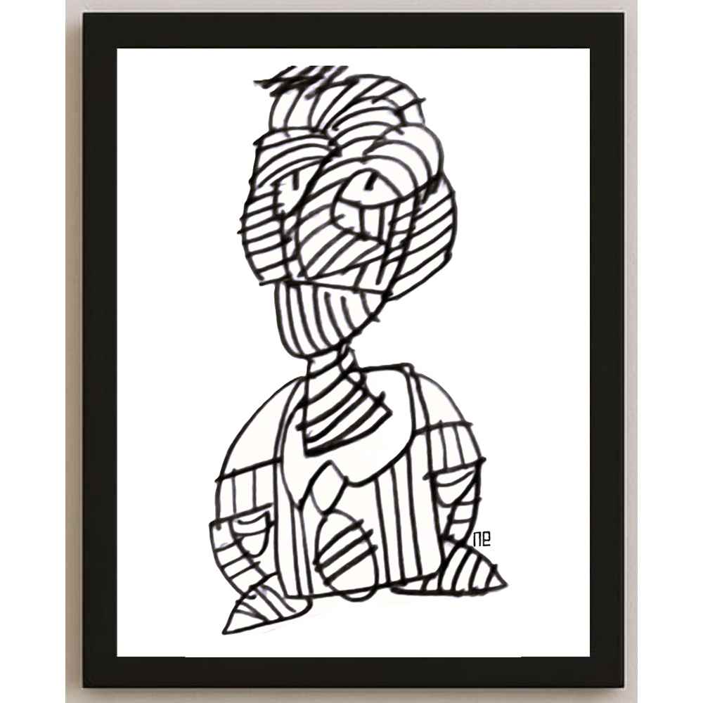 Nezih Danyal Tipler Kişiye Özel Sertifikalı Sınırlı Fine Art Karikatür Baskı NTP00143