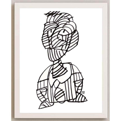 Nezih Danyal Tipler Kişiye Özel Sertifikalı Sınırlı Fine Art Karikatür Baskı NTP00143