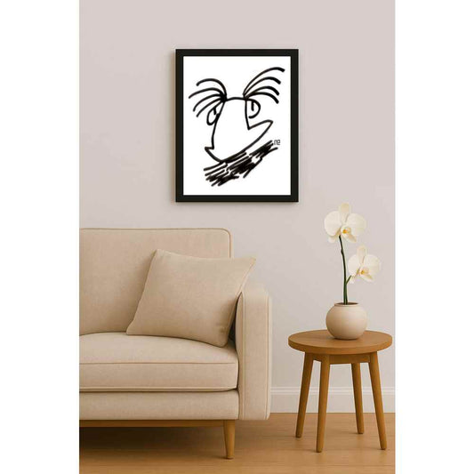 Nezih Danyal Tipler Kişiye Özel Sertifikalı Sınırlı Fine Art Karikatür Baskı NTP00147