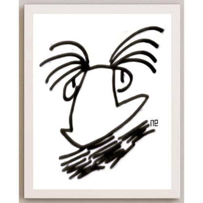 Nezih Danyal Tipler Kişiye Özel Sertifikalı Sınırlı Fine Art Karikatür Baskı NTP00147