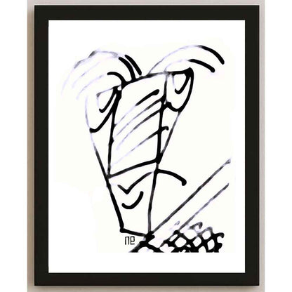 Nezih Danyal Tipler Kişiye Özel Sertifikalı Sınırlı Fine Art Karikatür Baskı NTP00148