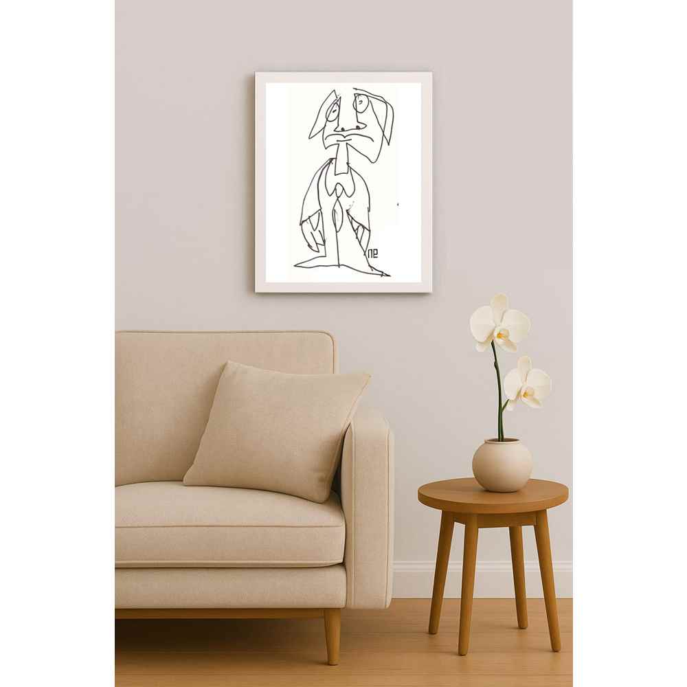Nezih Danyal Tipler Kişiye Özel Sertifikalı Sınırlı Fine Art Karikatür Baskı NTP00154