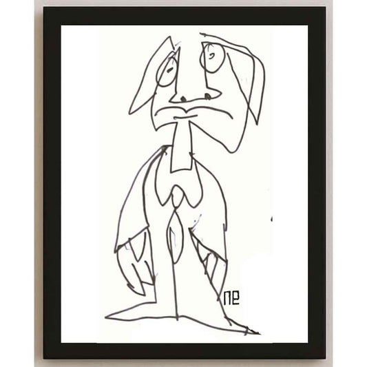 Nezih Danyal Tipler Kişiye Özel Sertifikalı Sınırlı Fine Art Karikatür Baskı NTP00154