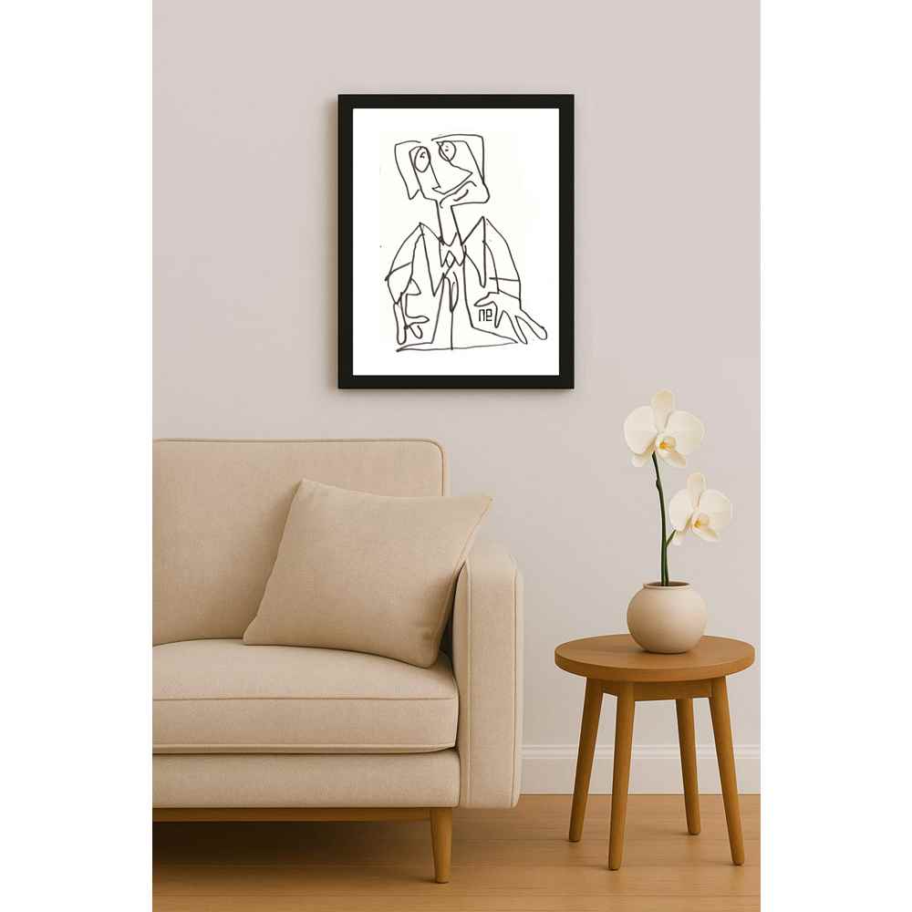 Nezih Danyal Tipler Kişiye Özel Sertifikalı Sınırlı Fine Art Karikatür Baskı NTP00155
