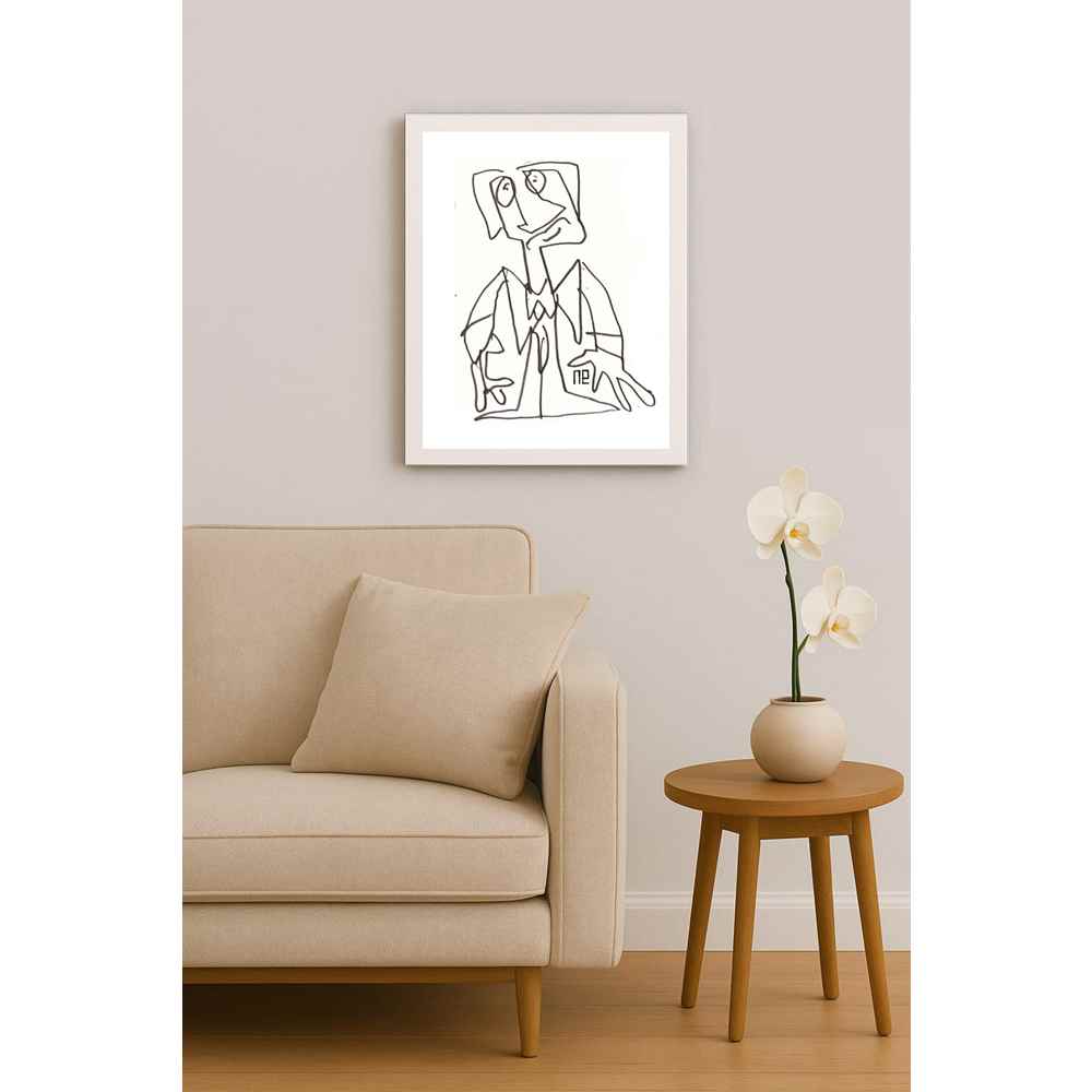 Nezih Danyal Tipler Kişiye Özel Sertifikalı Sınırlı Fine Art Karikatür Baskı NTP00155