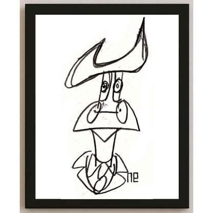 Nezih Danyal Tipler Kişiye Özel Sertifikalı Sınırlı Fine Art Karikatür Baskı NTP00161