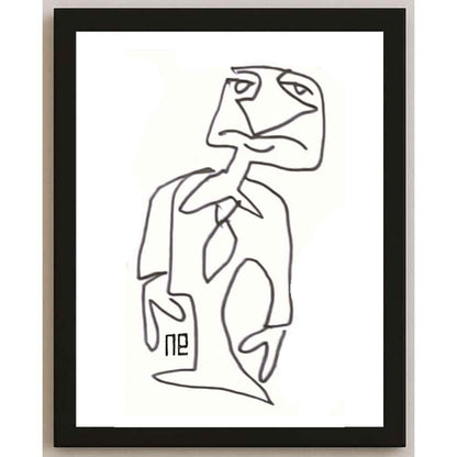Nezih Danyal Tipler Kişiye Özel Sertifikalı Sınırlı Fine Art Karikatür Baskı NTP00162