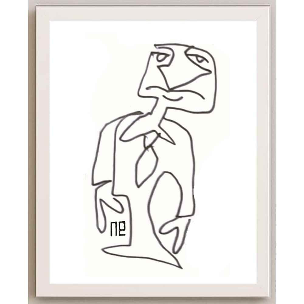 Nezih Danyal Tipler Kişiye Özel Sertifikalı Sınırlı Fine Art Karikatür Baskı NTP00162