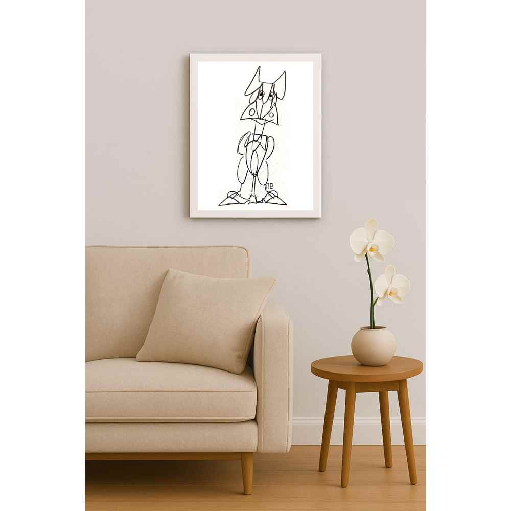 Nezih Danyal Tipler Kişiye Özel Sertifikalı Sınırlı Fine Art Karikatür Baskı NTP00166