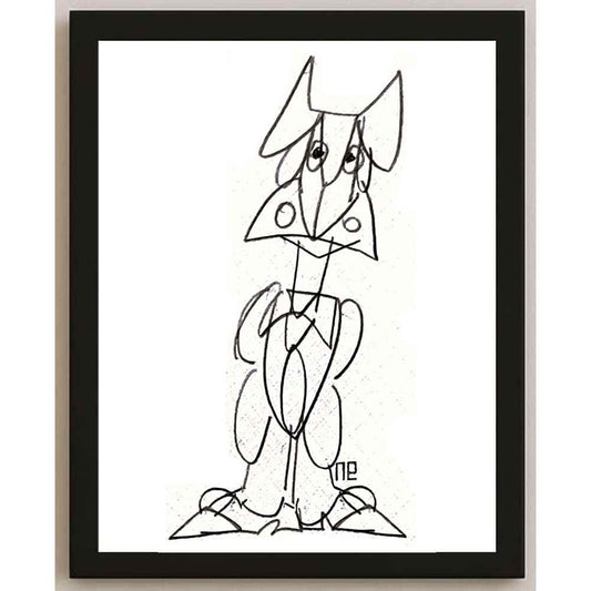 Nezih Danyal Tipler Kişiye Özel Sertifikalı Sınırlı Fine Art Karikatür Baskı NTP00166