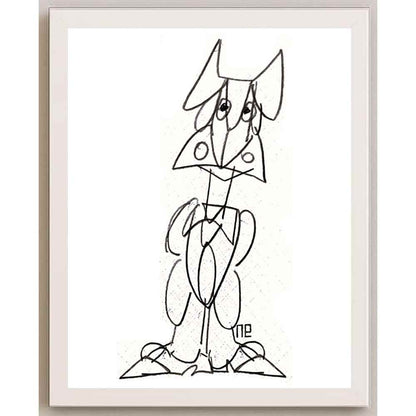 Nezih Danyal Tipler Kişiye Özel Sertifikalı Sınırlı Fine Art Karikatür Baskı NTP00166