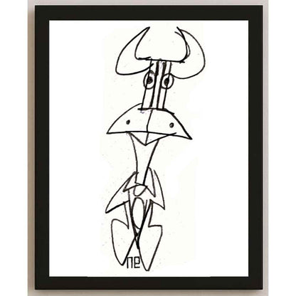 Nezih Danyal Tipler Kişiye Özel Sertifikalı Sınırlı Fine Art Karikatür Baskı NTP00167