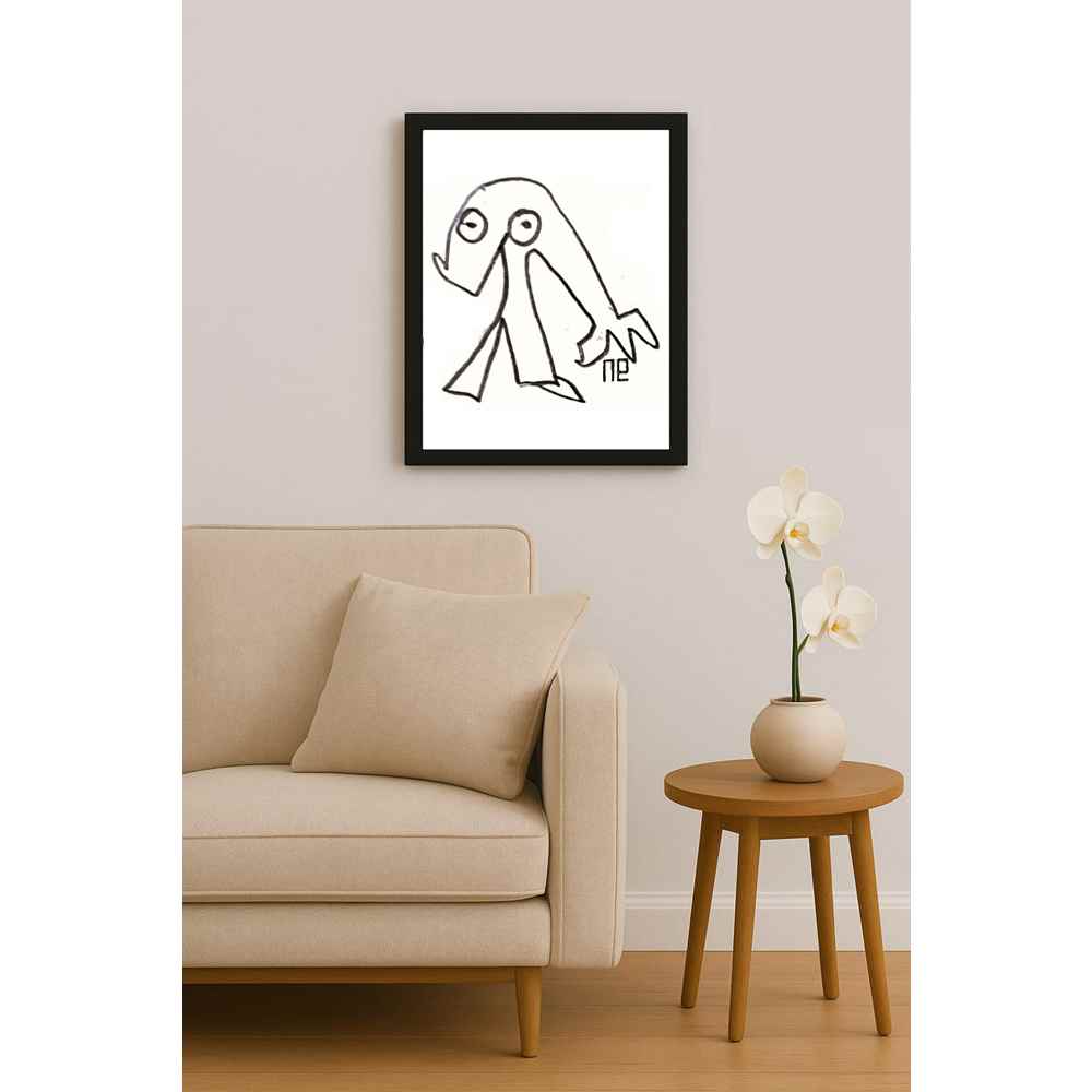 Nezih Danyal Tipler Kişiye Özel Sertifikalı Sınırlı Fine Art Karikatür Baskı NTP00169