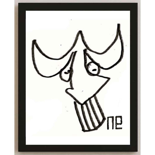 Nezih Danyal Tipler Kişiye Özel Sertifikalı Sınırlı Fine Art Karikatür Baskı NTP00173