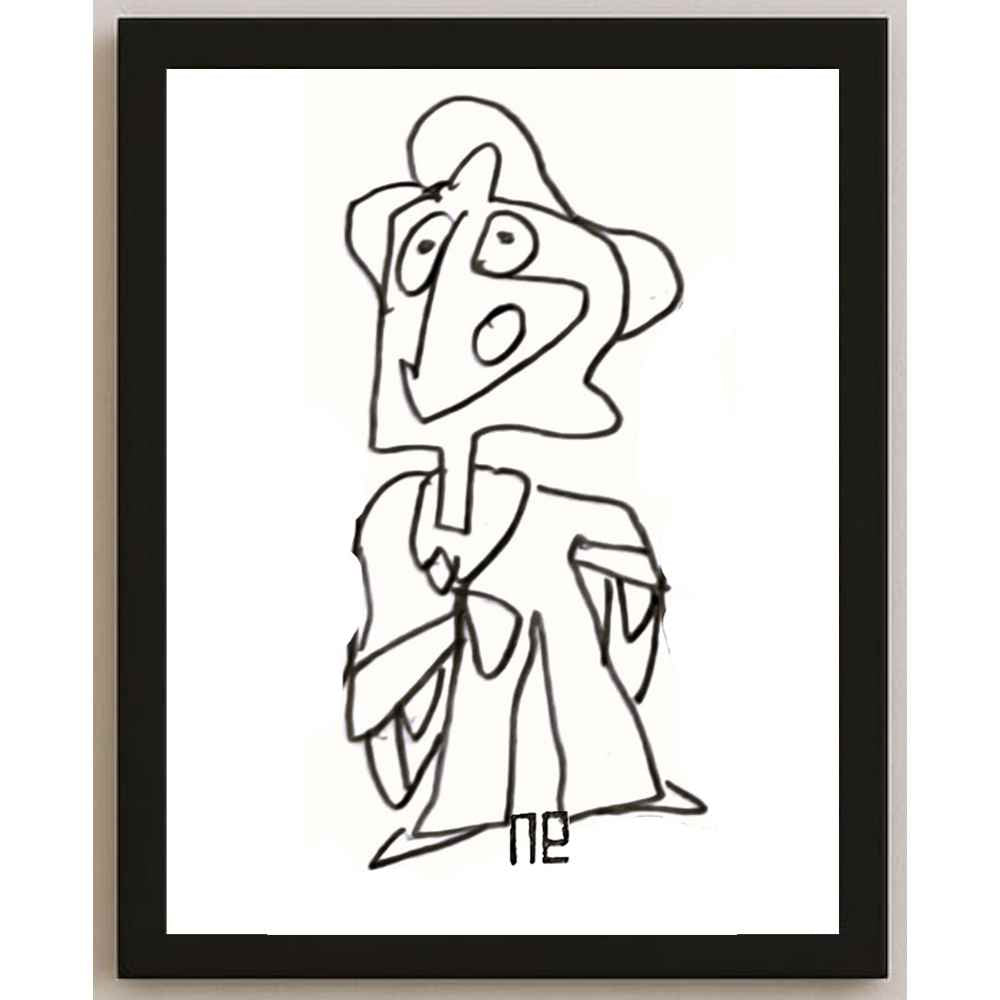 Nezih Danyal Tipler Kişiye Özel Sertifikalı Sınırlı Fine Art Karikatür Baskı NTP00176