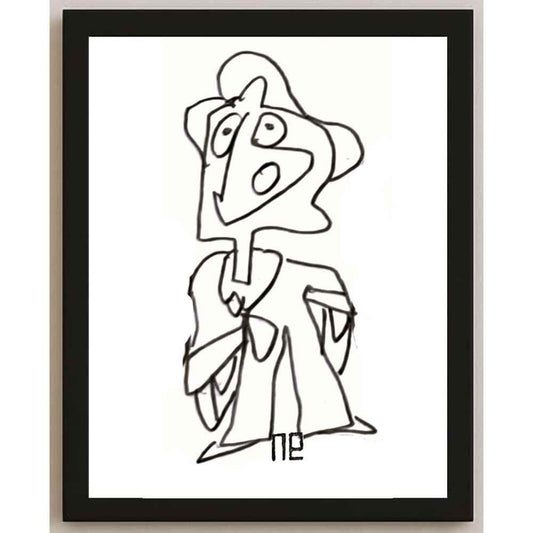 Nezih Danyal Tipler Kişiye Özel Sertifikalı Sınırlı Fine Art Karikatür Baskı NTP00176