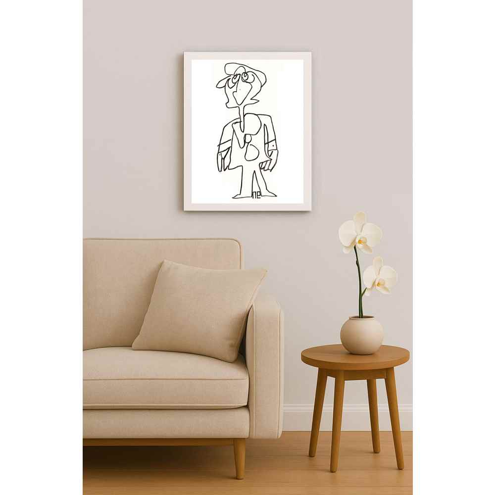 Nezih Danyal Tipler Kişiye Özel Sertifikalı Sınırlı Fine Art Karikatür Baskı NTP00178