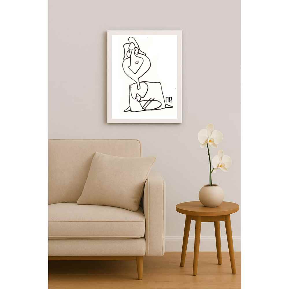 Nezih Danyal Tipler Kişiye Özel Sertifikalı Sınırlı Fine Art Karikatür Baskı NTP00182