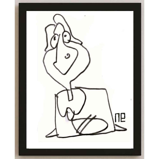Nezih Danyal Tipler Kişiye Özel Sertifikalı Sınırlı Fine Art Karikatür Baskı NTP00182