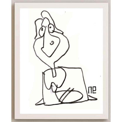 Nezih Danyal Tipler Kişiye Özel Sertifikalı Sınırlı Fine Art Karikatür Baskı NTP00182