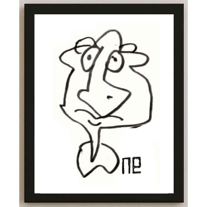 Nezih Danyal Tipler Kişiye Özel Sertifikalı Sınırlı Fine Art Karikatür Baskı NTP00183