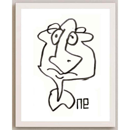 Nezih Danyal Tipler Kişiye Özel Sertifikalı Sınırlı Fine Art Karikatür Baskı NTP00183