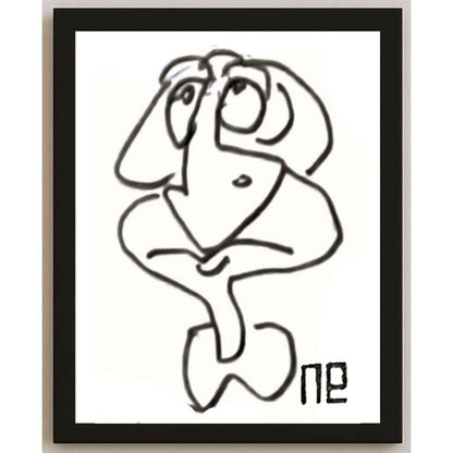 Nezih Danyal Tipler Kişiye Özel Sertifikalı Sınırlı Fine Art Karikatür Baskı NTP00184