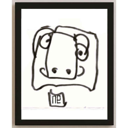 Nezih Danyal Tipler Kişiye Özel Sertifikalı Sınırlı Fine Art Karikatür Baskı NTP00185