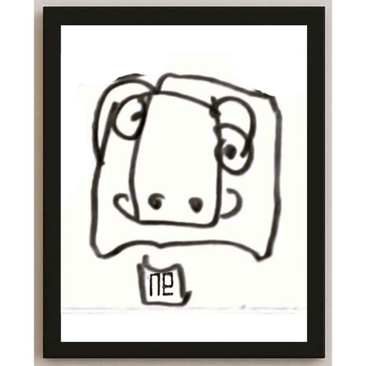 Nezih Danyal Tipler Kişiye Özel Sertifikalı Sınırlı Fine Art Karikatür Baskı NTP00185