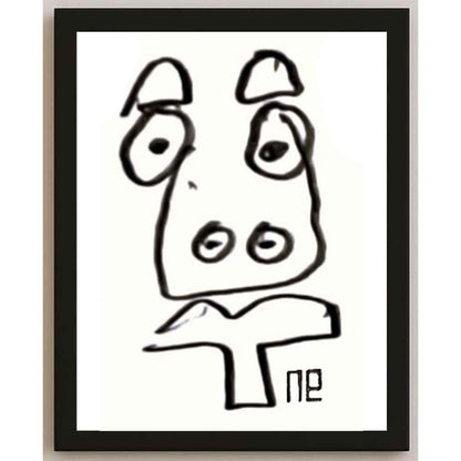 Nezih Danyal Tipler Kişiye Özel Sertifikalı Sınırlı Fine Art Karikatür Baskı NTP00190