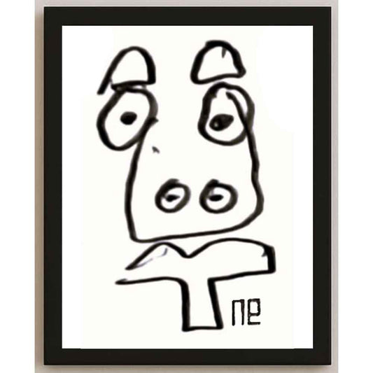 Nezih Danyal Tipler Kişiye Özel Sertifikalı Sınırlı Fine Art Karikatür Baskı NTP00190