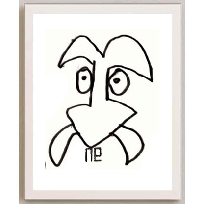 Nezih Danyal Tipler Kişiye Özel Sertifikalı Sınırlı Fine Art Karikatür Baskı NTP00191