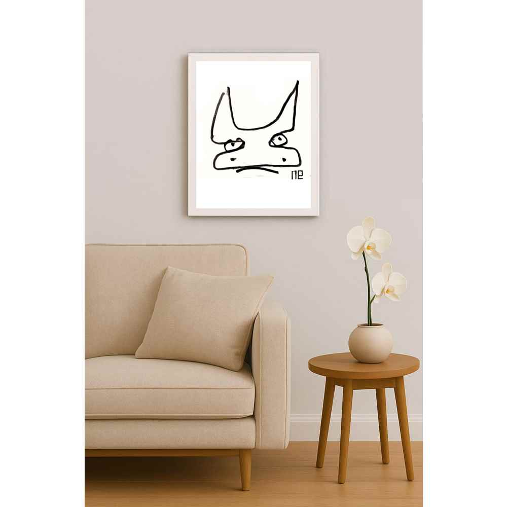 Nezih Danyal Tipler Kişiye Özel Sertifikalı Sınırlı Fine Art Karikatür Baskı NTP00192