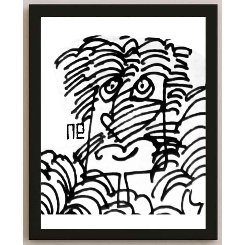 Nezih Danyal Tipler Kişiye Özel Sertifikalı Sınırlı Fine Art Karikatür Baskı NTP00194