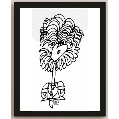 Nezih Danyal Tipler Kişiye Özel Sertifikalı Sınırlı Fine Art Karikatür Baskı NTP00195