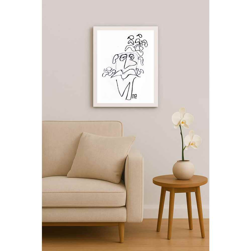Nezih Danyal Tipler Kişiye Özel Sertifikalı Sınırlı Fine Art Karikatür Baskı NTP00198