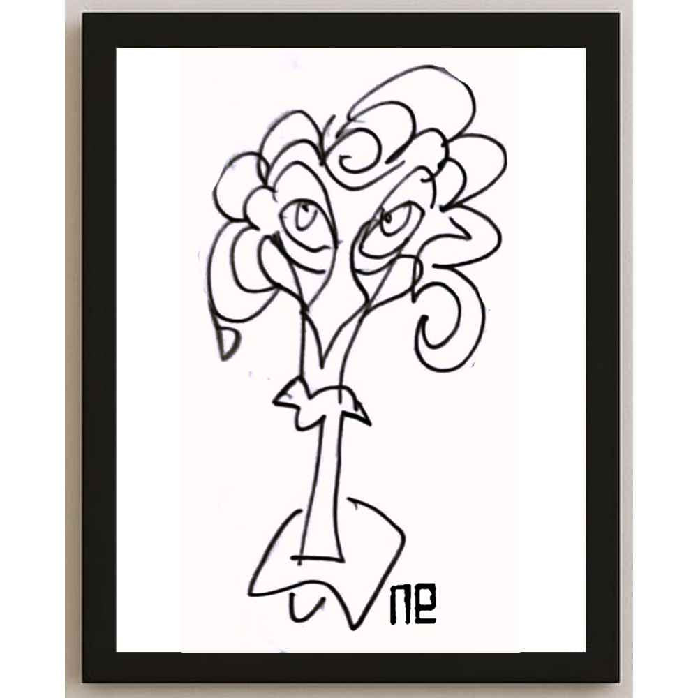 Nezih Danyal Tipler Kişiye Özel Sertifikalı Sınırlı Fine Art Karikatür Baskı NTP00202