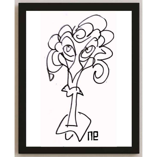 Nezih Danyal Tipler Kişiye Özel Sertifikalı Sınırlı Fine Art Karikatür Baskı NTP00202